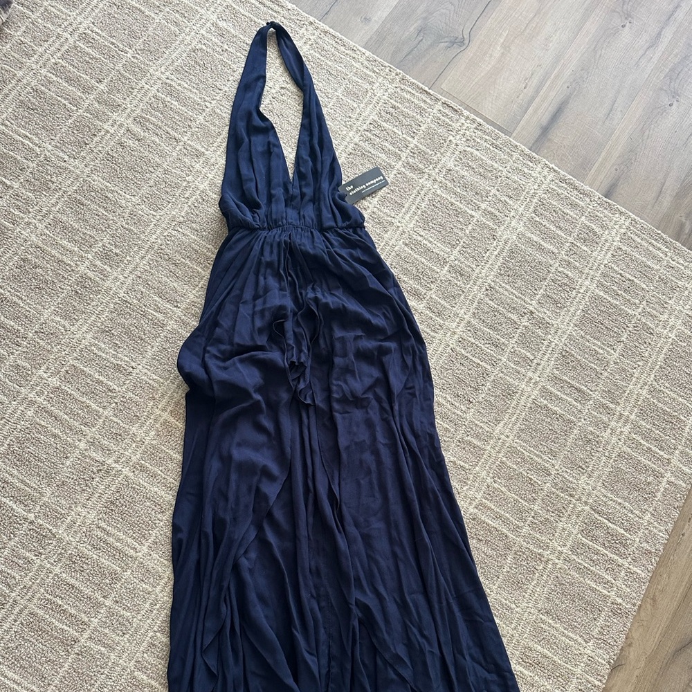 The Clothing Company Deep Blue Backless Dress